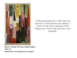 Opportunity in Adversity: The Work of Artist Paul Klee | PPTX