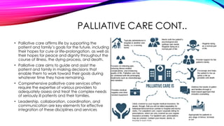 management of adults requring Hospice and palliative care | PPTX