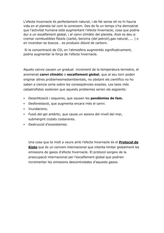 Tamar Efecte Hivernacle