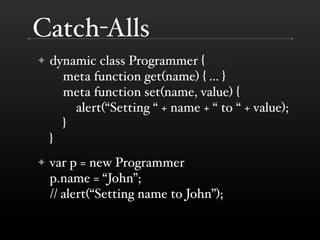 Tamarin And Ecmascript 4