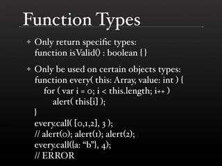 Tamarin And Ecmascript 4