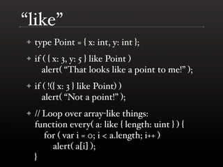 Tamarin And Ecmascript 4