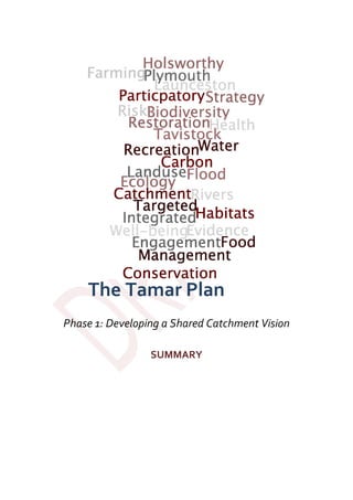  
 
 
  The Tamar Plan 
 
Phase 1: Developing a Shared Catchment Vision 
 
SUMMARY 
 
 
   
 