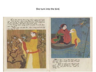 She turn into the bird.
 