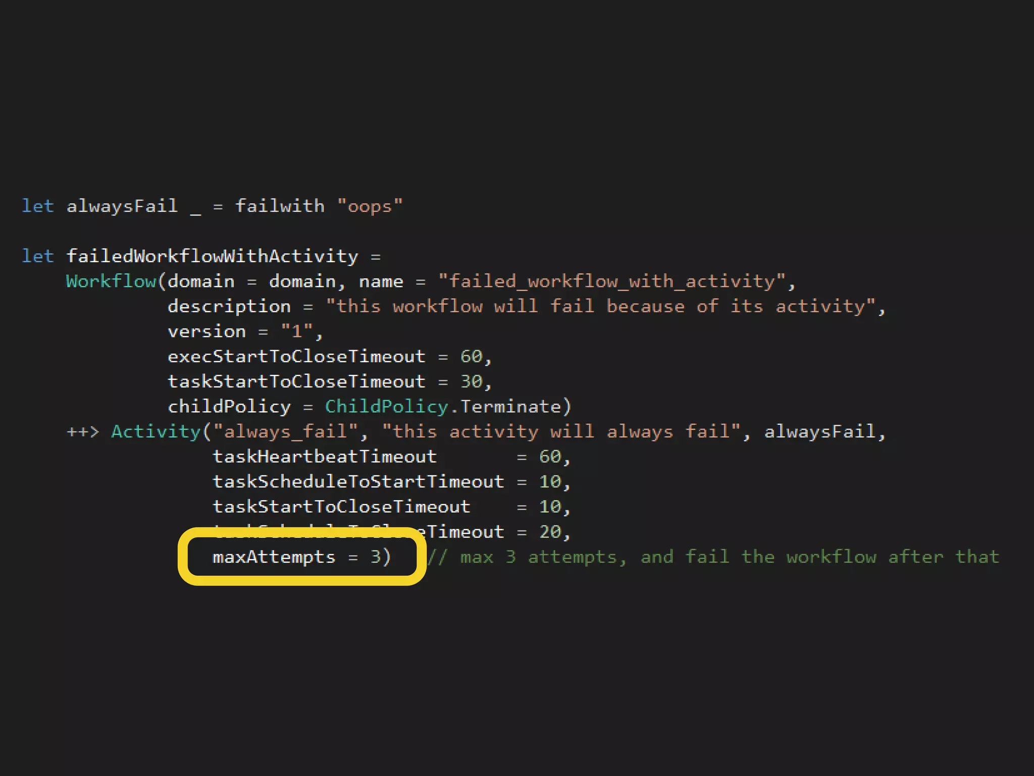 @theburningmonk
cloudWatch.Select(
namespaceLike “elasticache” +
nameLike “cpu” +
max (>) 80.0
@ last 24 hours
|> intervalOf 15 minutes)
 