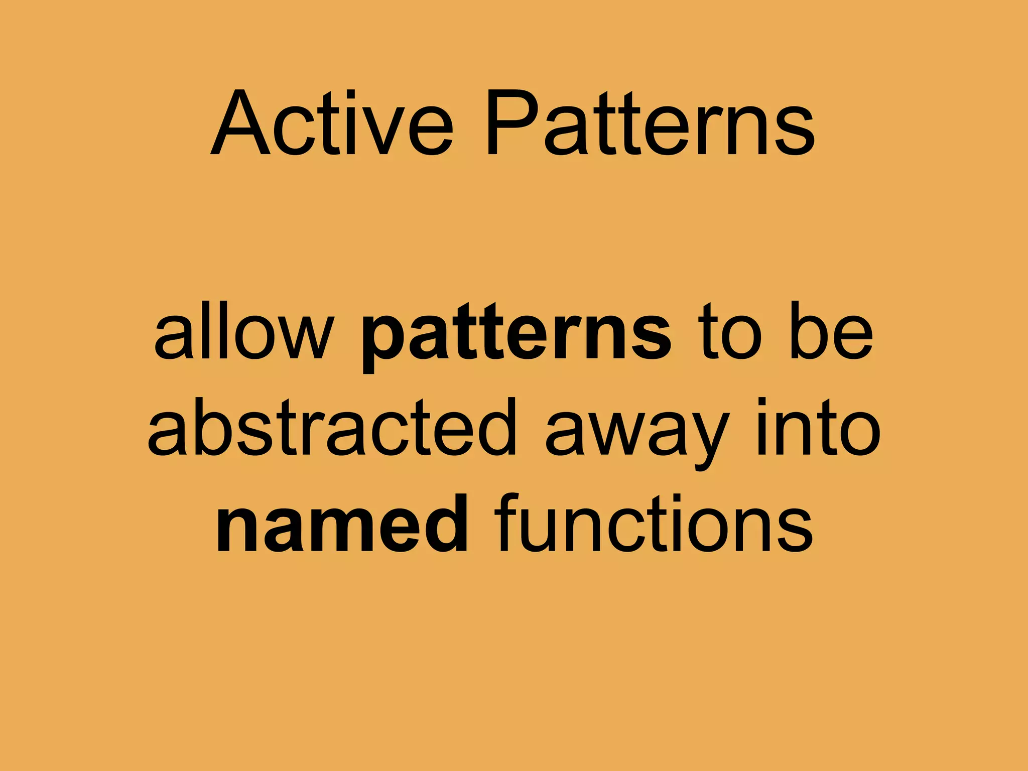 @theburningmonk
Active Patterns
a primer on
 
