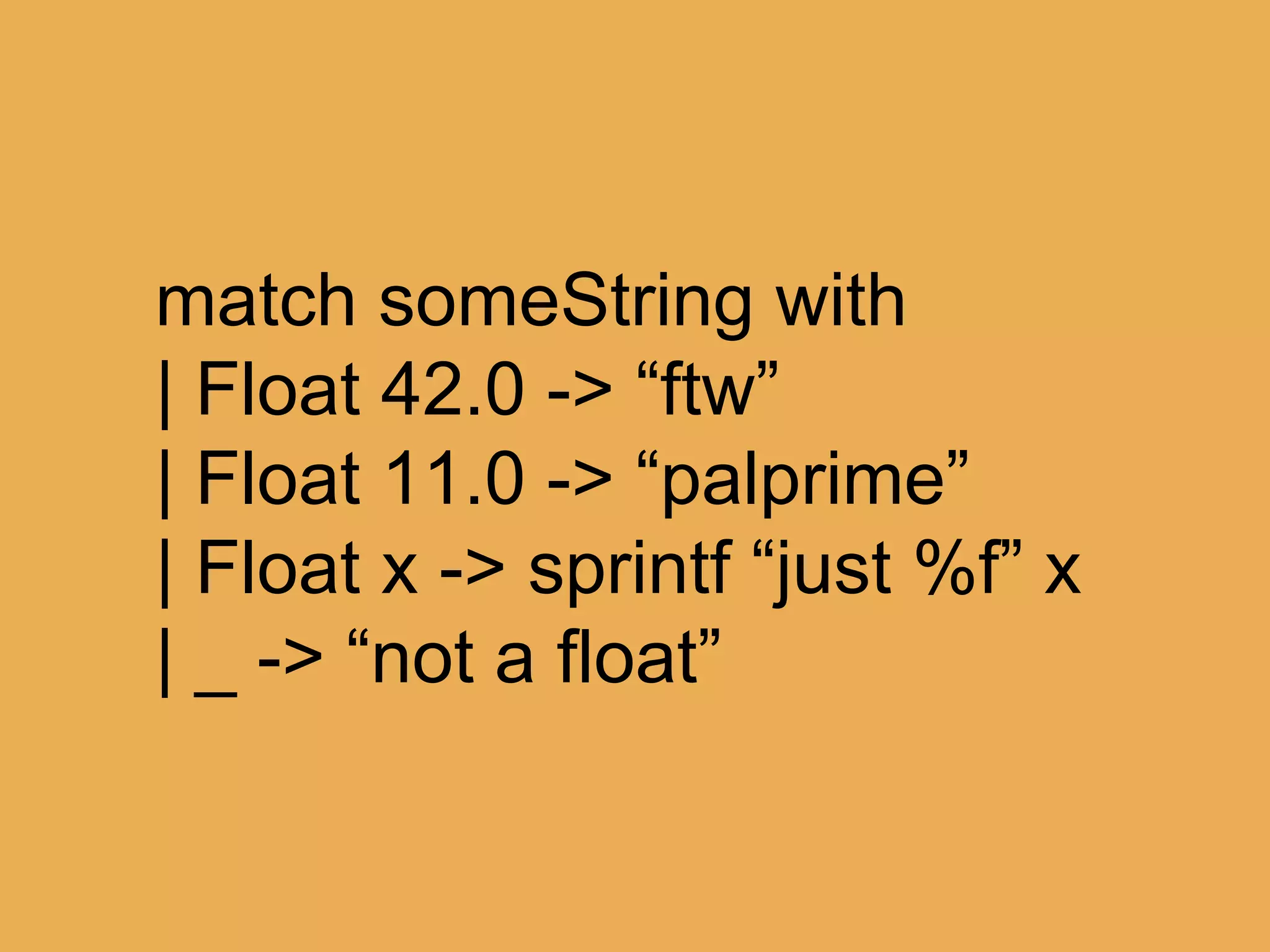 @theburningmonk
Partial Patterns
 