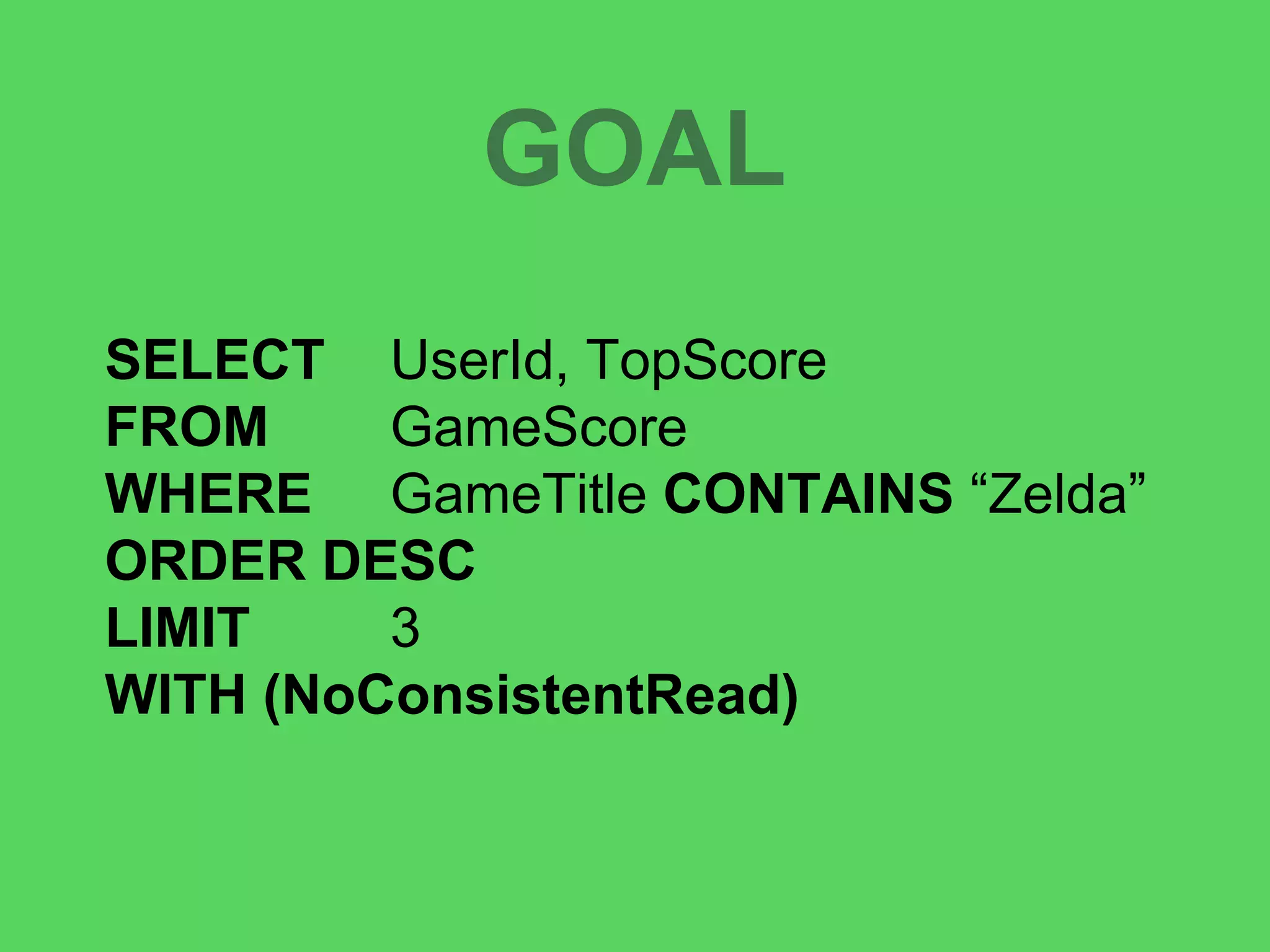 @theburningmonk
SELECT * FROM GameScore
Parser for “SELECT” keyword
pSelect
 
