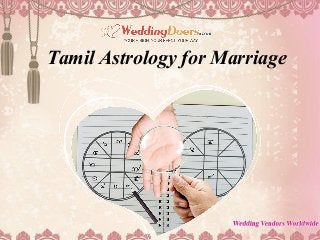 Tamil Astrology for Marriage
 