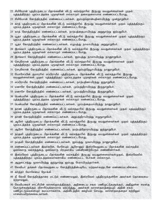 22 rpkpNahd; Gj;jpuUila gpjhf;fspd; tPl;L tk;rj;jhhpy; ,UgJ taJs;sth;fs; Kjy;
Aj;jj;jpw;Fg; Gwg;glj;jf;f GUh;fs; vy;yhUk; jiyjiyahf vz;zg;gl;lNghJ>
23 rpkpNahd; Nfhj;jpuj;jpy; vz;zg;gl;lth;fs;> Ik;gj;njhd;gjpdhapuj;J Kd;EhWNgh;.
24 fhj; Gj;jpuUila gpjhf;fspd; tPl;L tk;rj;jhhpy; ,UgJ taJs;sth;fs; Kjy; Aj;jj;jpw;Fg;
Gwg;glj;jf;f GUh;fs; vy;yhUk; vz;zg;gl;lNghJ>
25 fhj; Nfhj;jpuj;jpy; vz;zg;gl;lth;fs;> ehw;gj;ijahapuj;J mWEhw;W Ik;gJNgh;.
26 a+jh Gj;jpuUila gpjhf;fspd; tPl;L tk;rj;jhhpy; ,UgJ taJs;sth;fs; Kjy; Aj;jj;jpw;Fg;
Gwg;glj;jf;f GUh;fs; vy;yhUk; vz;zg;gl;lNghJ>
27 a+jh Nfhj;jpuj;jpy; vz;zg;gl;lth;fs;> vOgj;J ehyhapuj;J mWEhWNgh;.
28 ,rf;fhh; Gj;jpuUila gpjhf;fspd; tPl;L tk;rj;jhhpy; ,UgJ taJs;sth;fs; Kjy; Aj;jj;jpw;Fg;
Gwg;glj;jf;f GUh;fs; vy;yhUk; vz;zg;gl;lNghJ>
29 ,rf;fhh; Nfhj;jpuj;jpy; vz;zg;gl;lth;fs;> Ik;gj;J ehyhapuj;J ehDhWNgh;.
30 nrGNyhd; Gj;jpuUila gpjhf;fspd; tPl;L tk;rj;jhhpy; ,UgJ taJs;sth;fs; Kjy;
Aj;jj;jpwFg; Gwg;glj;jf;f GUh;fs; vy;yhUk; vz;zg;gl;lNghJ>
31 nrGNyhd; Nfhj;jpuj;jpy; vz;zg;gl;lth;fs;> Ik;gj;Njohapuj;J ehDhWNgh;.
32 NahNrg;gp;d; Fkhuhpy; vg;gpuhaPk; Gj;jpuUila gpjhf;fspd; tPl;L tk;rj;jhhpy; ,UgJ
taJs;sth;fs; Kjy; Aj;jj;jpw;Fg; Gwg;glj;jf;f GUh;fs; vy;yhUk; vz;zg;gl;lNghJ>
33 vg;gpuhaPk; Nfhj;jpuj;jpy; vz;zg;gl;lth;fs;> ehw;gjpdhapuj;J IEhWNgh;.
34 kdhNr Nfhj;jpuj;jpy; vz;zg;gl;lth;fs;> Kg;gj;jPuhapuj;J ,UEhWNgh;.
35 kdhNr Nfhj;jpuj;jpy; vz;zg;gl;lth;fs;> Kg;gj;jPuhapuj;J ,UEhWNgh;.
36 ngd;akPd; Gj;jpuUila gpjhf;fspd; tPl;L tk;rj;jhhpy; ,UgJ taJs;sth;fs; Kjy;
Aj;jj;jpw;Fg; Gwg;glj;jf;f GUh;fs; vy;yhUk; vz;zg;gl;lNghJ>
37 ngd;akPd; Nfhj;jpuj;jpy; vz;zg;gl;lth;fs;> Kg;gj;ijahapuj;J ehDhWNgh;.
38 jhz; Gj;jpuUila gpjhf;fspd; tPl;L tk;rj;jhhpy; ,UgJ taJs;sth;fs; Kjy; Aj;jj;jpw;Fg;
Gwg;glj;jf;f GUh;fs; vy;yhUk; vz;zg;gl;lNghJ>
39 jhz; Nfhj;jpuj;jpy; vz;zg;gl;lth;fs;> mWgj;jPuhapuj;J vOEhWNgh;.
40 MNrh; Gj;jpuUila gpjhf;fspd; tPl;L tk;rj;jhhpy; ,UgJ taJs;sth;fs; Kjy; Aj;jj;jpw;Fg;
Gwg;glj;jf;f GUh;fs; vy;yhUk; vz;zg;gl;lNghJ>
41 MNrh; Nfhj;jpuj;jpy; vz;zg;gl;lth;fs;> ehw;gj;Njhuhapuj;J Ie;EhWNgh;.
42 eg;jyp Gj;jpuUila gpjhf;fspd; tPl;L tk;rj;jhhpy; ,UgJ taJs;sth;fs; Kjy; Aj;jj;jpw;Fg;
Gwg;glj;jf;f GUh;fs; vy;yhUk; vz;zg;gl;lNghJ>
43 eg;jyp Nfhj;jpuj;jpy; vz;zg;gl;lth;fs;> Ik;gj;J %thapuj;J ehDhWNgh;.
44 vz;zg;gl;lth;fs; ,th;fNs> NkNrAk; MNuhDk; ,];uNtYila gpjhf;fspd; tk;rj;jpy;
xt;nthU tk;rj;Jf;F xt;nthU gpuGthfpa gd;dpuz;LNgUk; vz;zpdhh;fs;.
45 ,];uNty; Gj;jpuUila gpjhf;fspd; tk;rj;jpy; ,UgJ taJs;ssth;fs;Kjy;> ,];uNtypy;
Aj;jjj;jpw;Fg; Gwg;glj;jf;fth;fshfpa vz;zg;gl;l Ngh;fs; vy;yhUk;>
46 MWyl;rj;J %thapuj;J Ie;Ehw;W Ik;gJ NguhapUe;jhh;fs;.
47 Nytpah; jq;fs; gpjhf;fSila Nfhj;jpuj;jpd;gbNa> kw;wth;fSlNd vz;zg;gltpy;iy.
48 fh;j;jh; NkhNria Nehf;fp
49 eP Nytp Nfhj;jpuj;jhiu kl;Lk; vz;zhkYk;> ,];uNty; Gj;jpuUf;Fs;Ns mth;fs; njhifia
Vw;whkYk;>
50 Nytpaiur; rhl;rpapd; thr];jyj;jpw;Fk;> mjpdila rfy gzpKl;LfSf;Fk;> mjp;Ys;s rk];j
nghUs;fSf;Fk; tprhhpg;Gf;fhuuhf Vw;gLj;J> mth;fs; thr];jyj;ijAk; mjpd; rfy
gzpKl;Lf;fisAk; Rkg;ghh;fshf> mjpdplj;jpy; Copak; nra;J> thr];jyj;ijr Rw;wpYk;
ghisakpwq;ff;flth;fs;.
 