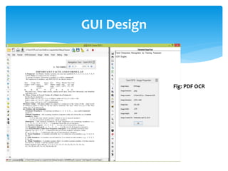 GUI Design
Fig: PDF OCR
 