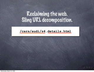 Rapid JCR applications development with Sling