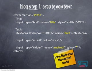 Rapid JCR applications development with Sling