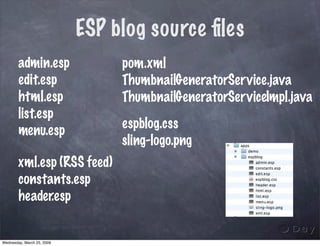 Rapid JCR applications development with Sling