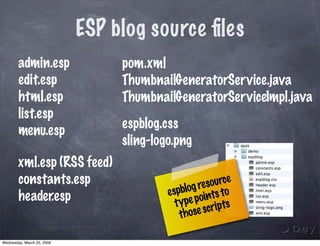 Rapid JCR applications development with Sling