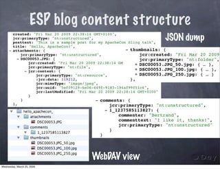 Rapid JCR applications development with Sling