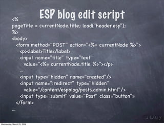 Rapid JCR applications development with Sling