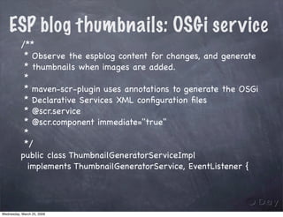 Rapid JCR applications development with Sling