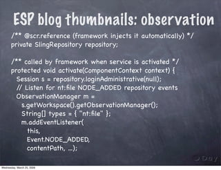 Rapid JCR applications development with Sling