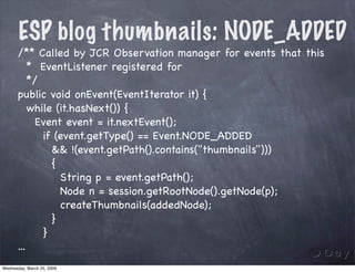 Rapid JCR applications development with Sling