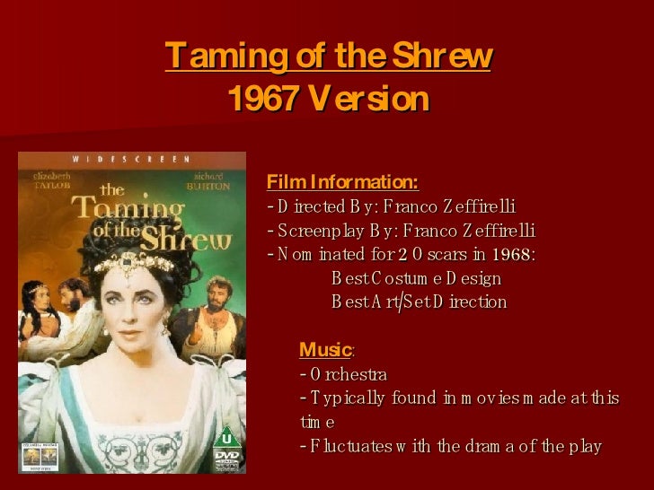Сочинение по теме The Taming of the Shrew