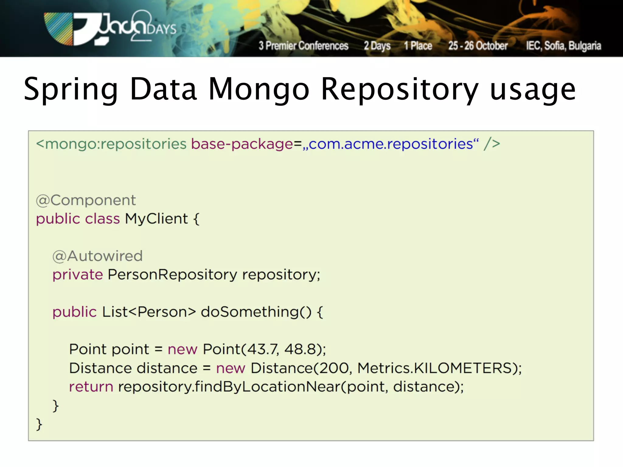 Spring Data Mongo Repository usage
 