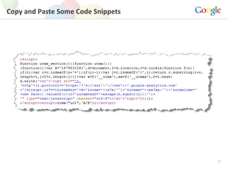 Copy and Paste Some Code Snippets 