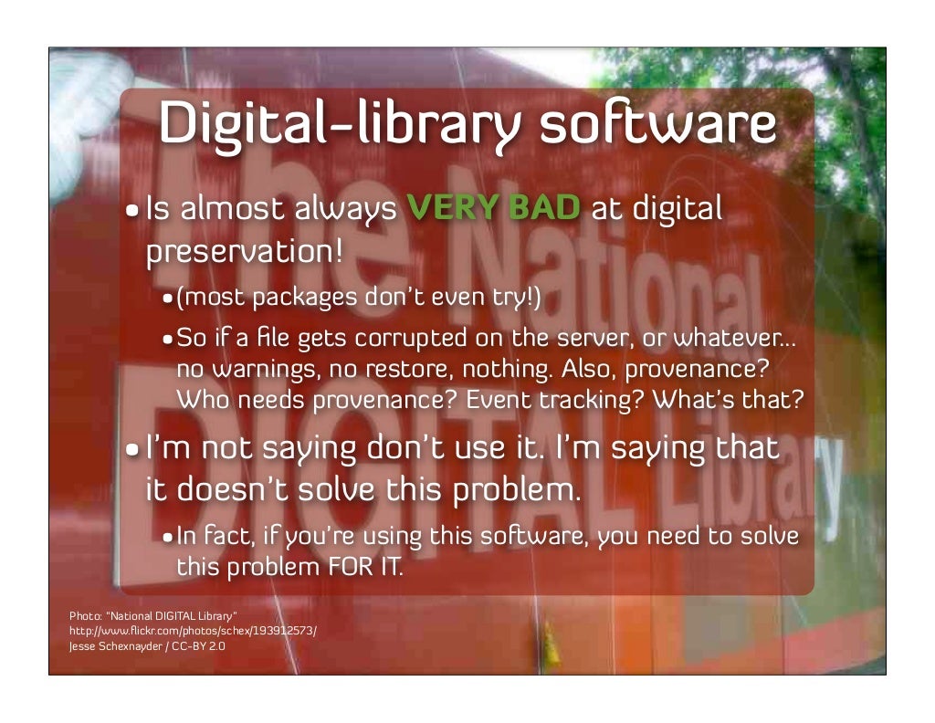 Digitallibrary software • Is almost