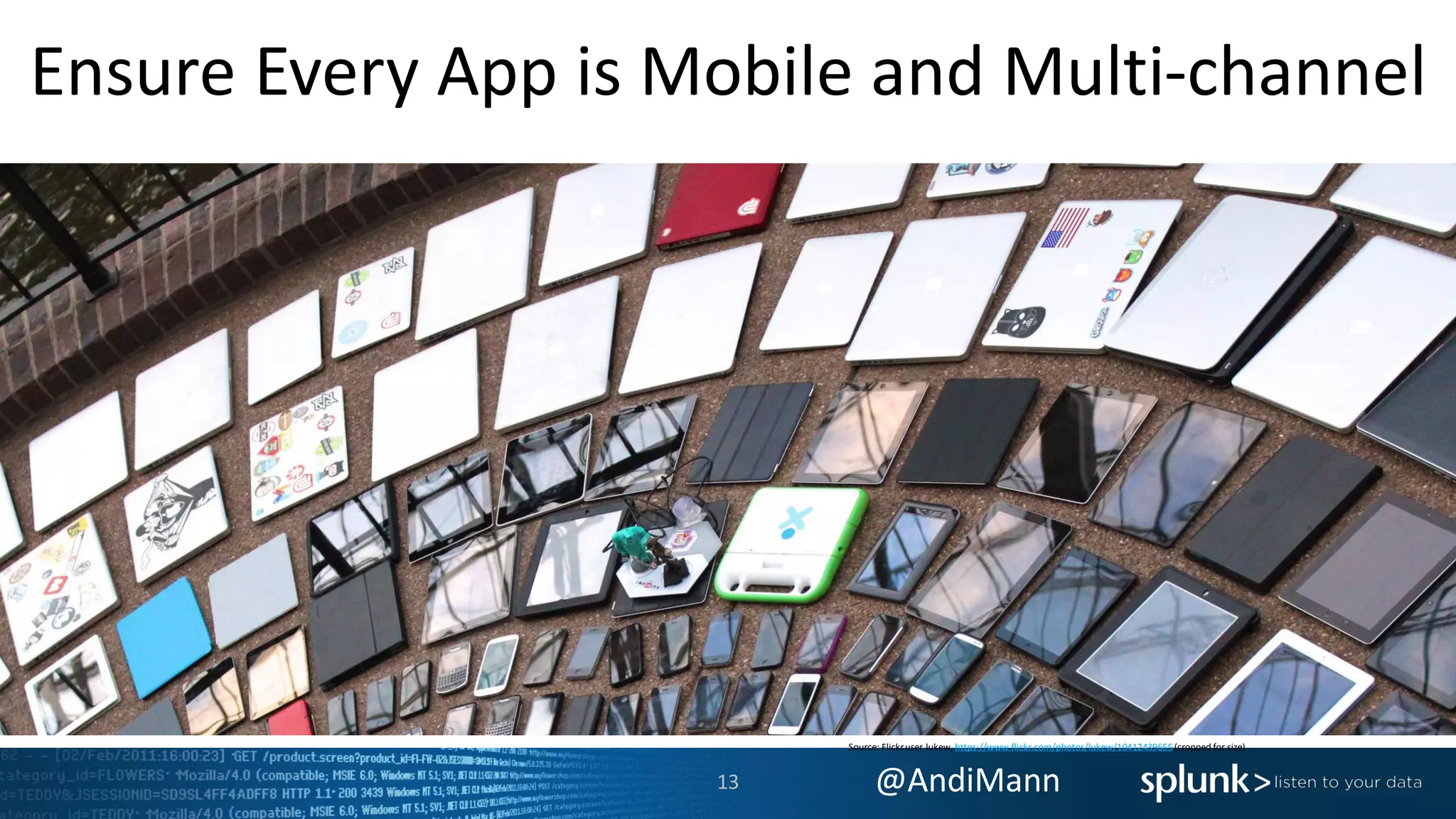 @AndiMann
Ensure Every App is Mobile and Multi-channel
Source: Flickruser lukew, https://www.flickr.com/photos/lukew/10412439655(cropped for size)
13
 