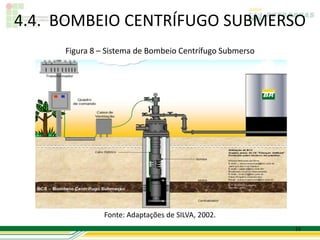 4.4. BOMBEIO CENTRÍFUGO SUBMERSO
     Figura 8 – Sistema de Bombeio Centrífugo Submerso




               Fonte: Adaptações de SILVA, 2002.
                                                         23
 