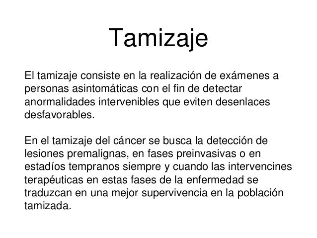 Tamizaje contra el cáncer: Comparación entre las recomendaciones de l…