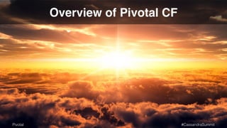 Overview of Pivotal CF 
Pivotal #CassandraSummit 
 
