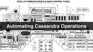 Automating Cassandra Operations 
Pivotal #CassandraSummit 
 