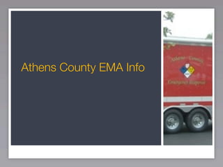 Athens County EMA Info
 
