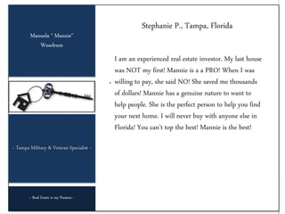 Tampa Miitary & Veteran Specialist Client Testimonials