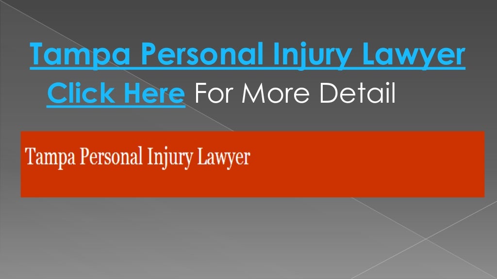 Tampa personal injury lawyer