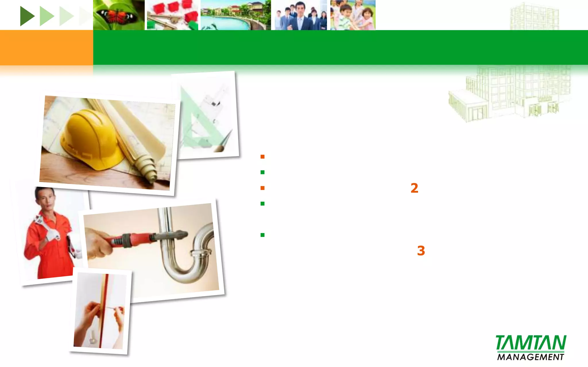 เราจะเร่งจัดเก็บหนี้ค้างชำระตามมาตรการ          ที่กำหนดไว้ในข้อบังคับนิติบุคคลงานด้านการตรวจสอบเรามีทีมผู้บริหารเข้าตรวจสอบความเรียบร้อยในการบริหารจัดการ สัปดาห์ละ 1 ครั้ง 