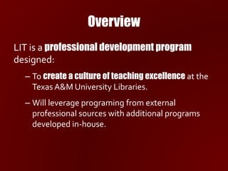 Library Instruction Training Program | PPT