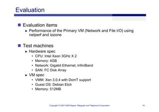 XS Boston 2008 Fault Tolerance