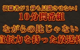 新人の売り出し登竜門
視聴者が１秒も見逃さずに参加しつづける
１０分間番組
テレビを集中してみざるえない状況
＝
ながらみ以上に宣伝力を持った放送枠
汎用性
テレビ的未来予想図
お笑いだけじゃない
政治討論・オリンピック中継・バラエティ・ニュース
 