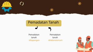 Pemadatan Tanah
Pemadatan
tanah
dilapangan
Pemadatan
tanah
dilaboratorium
 