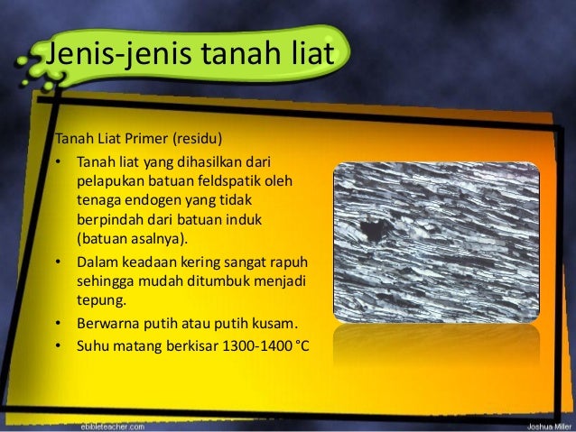 Tanah liat clay bahan galian industri Tanah liat clay bahan galian industri