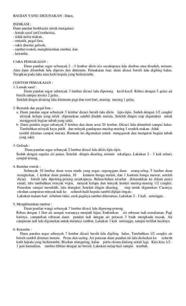 Tanaman obat pdf Tanaman obat pdf