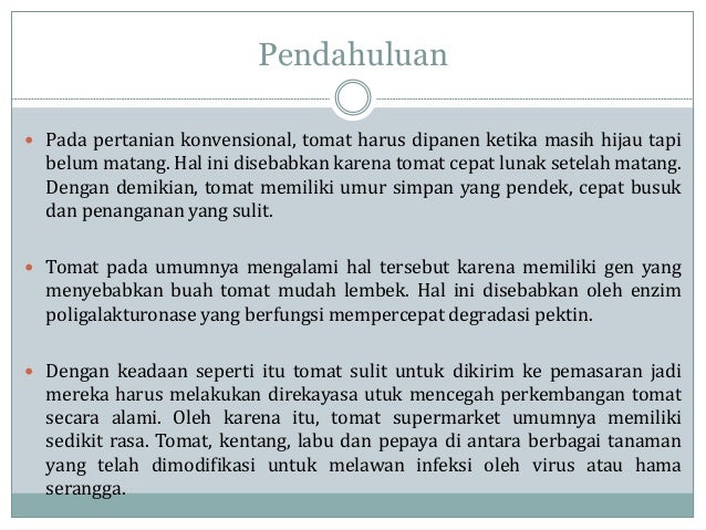 ppt kajian jurnal tomat transgenik