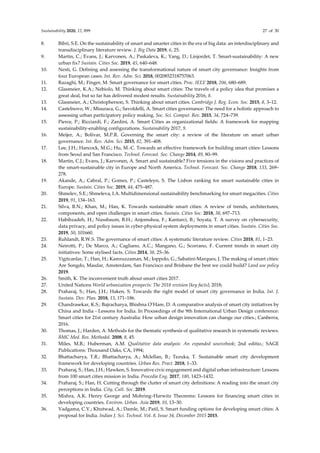 Smart city governance in developing countries a systematic literature ...
