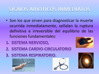 Ausencia de Reflejo Fotomotor: Es decir la pupila no se contrae por el estimulo luminoso.