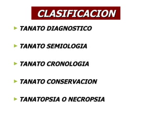 Tanato Randy Tanatosemiologia Alumnos | PPT
