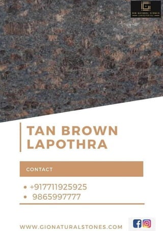 Tan brown lapothra