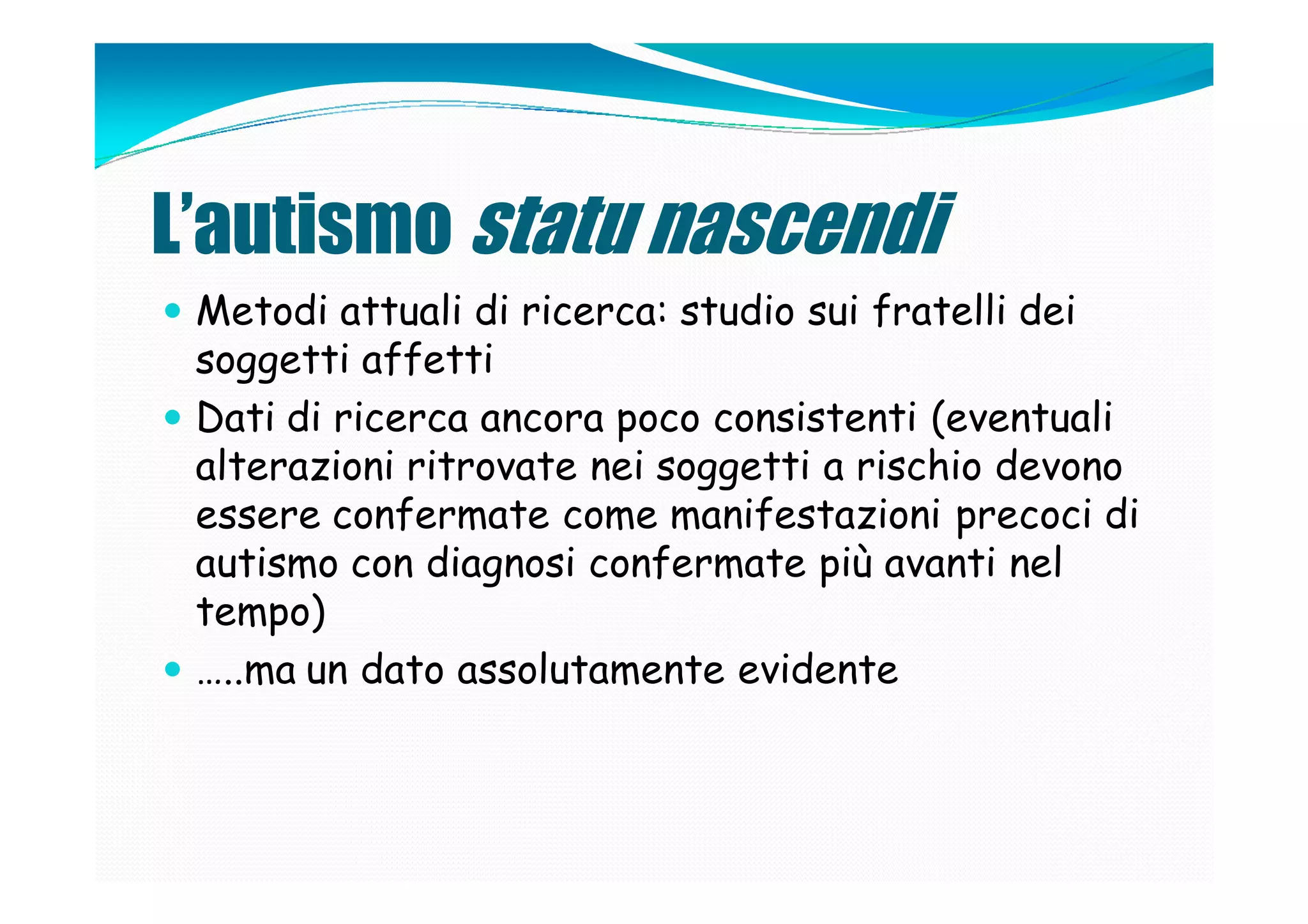 Intenzione, gesti, linguaggi: profili comunicativi nei Disturbi dello ...