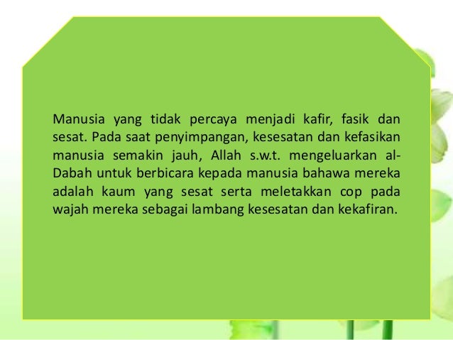 Tanda Tanda Kiamat Dalil Dan Kronologi